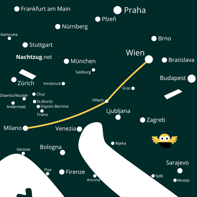Yöjuna Wien-Milano