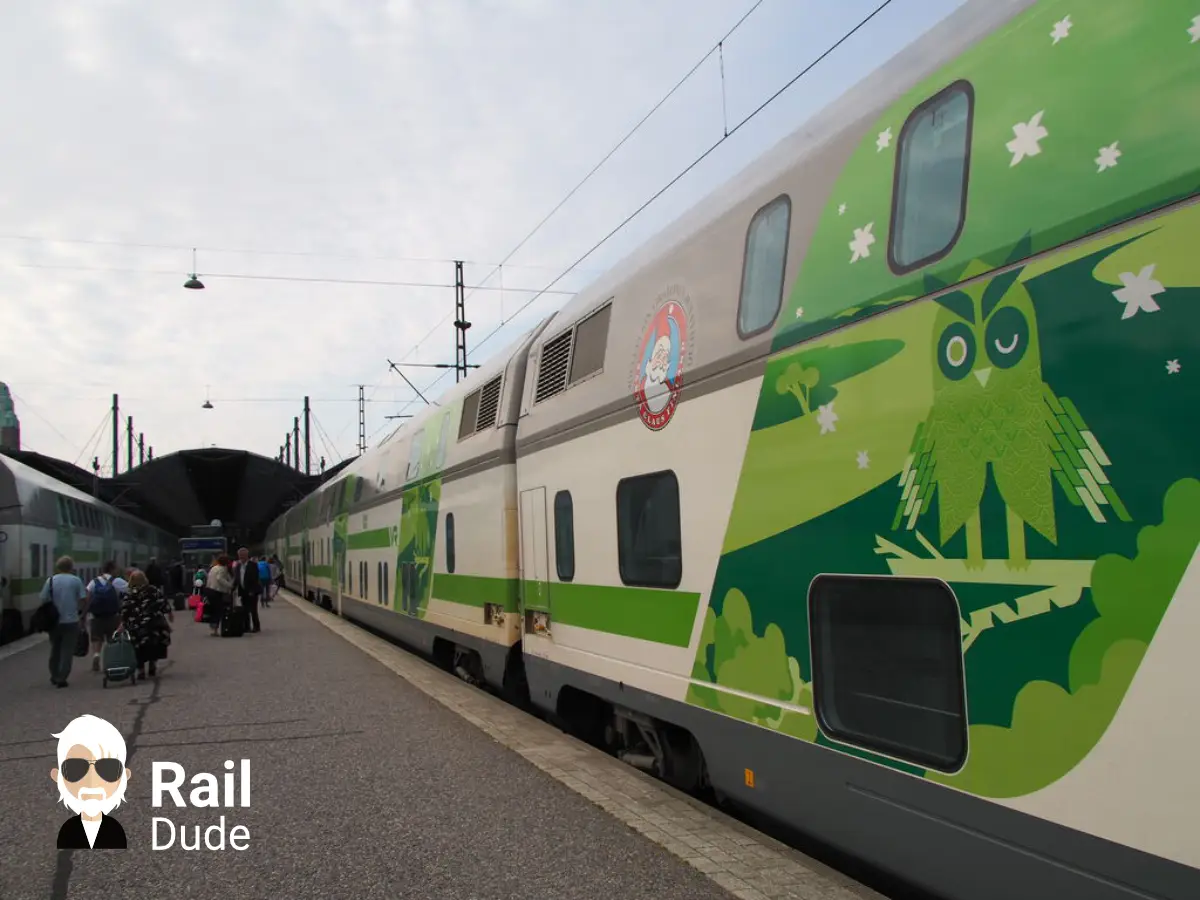 Tren de noapte în stația Helsinki