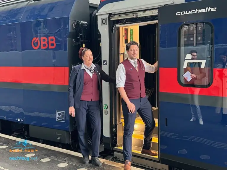 ÖBB nightjet Liegewagen: das freundliche Zugpersonal.