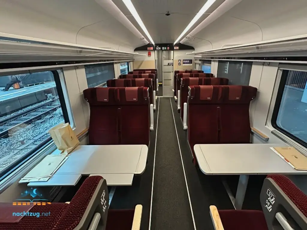 ÖBB nightjet sēdeklis: pārskats par vagonu.